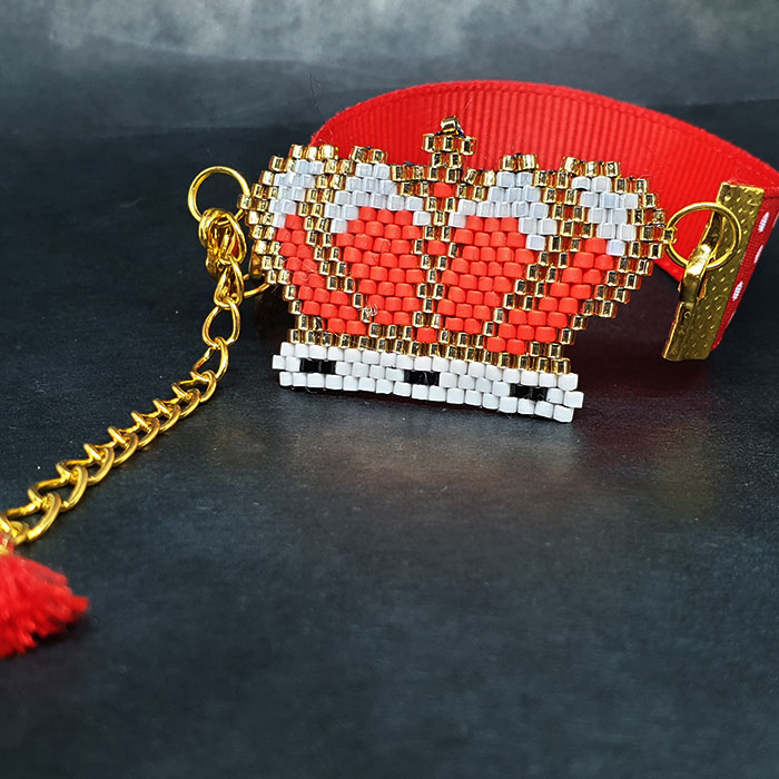 Bracelet de vœux princesse & Warrior, bijoux d'amitié, couronne de princesse  rouge