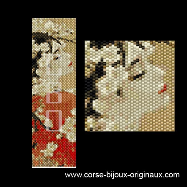 DIAGRAMME PERLES MIYUKI AQUARELLE GEISHA 1