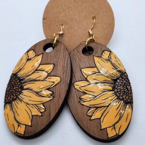 BOUCLES D'OREILLES BOIS 7