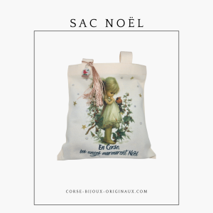 PETIT SAC TISSU NOEL ANGE CORSE